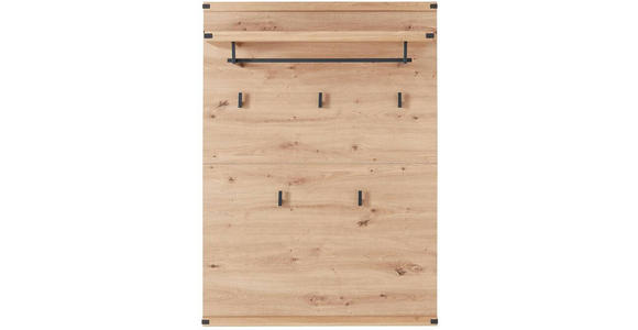 GARDEROBE 5-teilig  in 268/204/41 cm  - Wildeiche/Graphitfarben, Natur, Holz/Holzwerkstoff (268/204/41cm) - Linea Natura