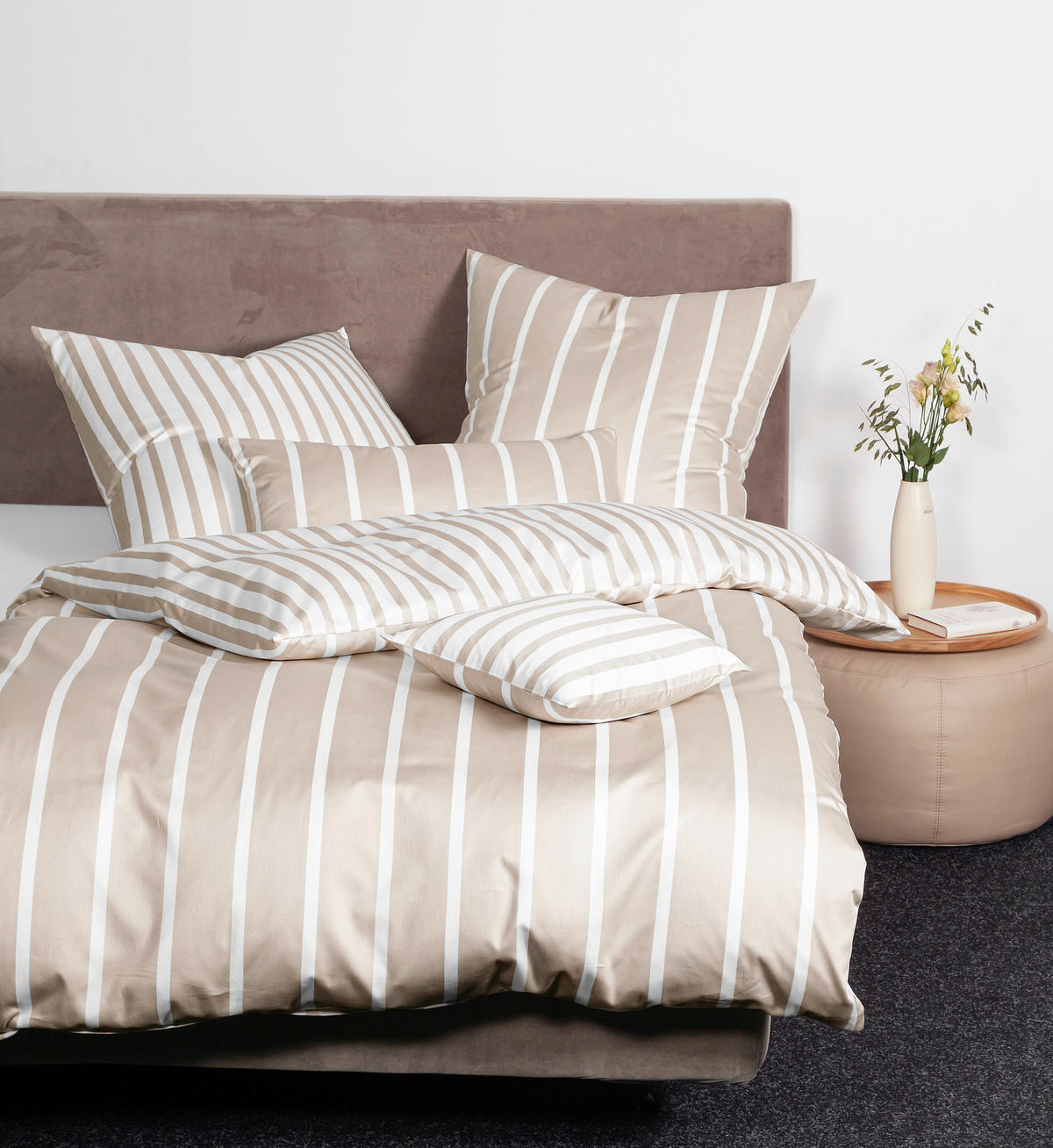 WENDEBETTWÄSCHE 135/200 cm  - Naturfarben, Design, Textil (135/200cm) - Janine