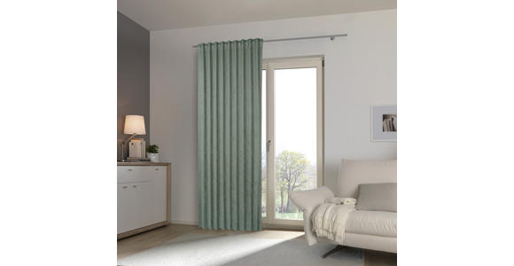 FERTIGVORHANG blickdicht - Salbeigrün, KONVENTIONELL, Textil (140/245cm) - Esposa
