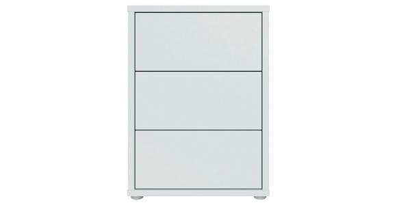NACHTSCHRANK 50/69/42 cm  - Silberfarben/Hellgrau, Trend, Holzwerkstoff/Kunststoff (50/69/42cm) - Carryhome