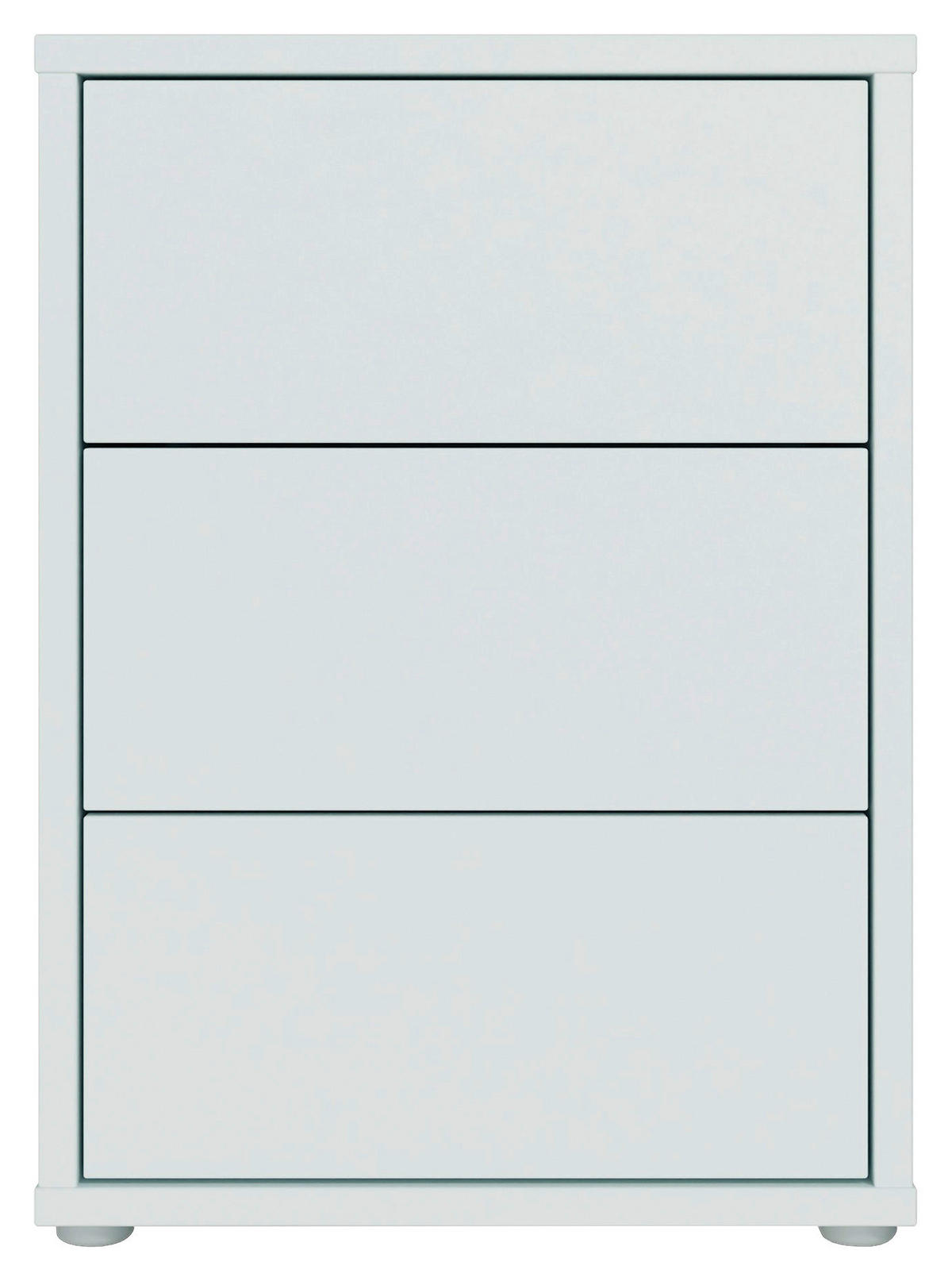 NACHTSCHRANK 50/69/42 cm  - Silberfarben/Hellgrau, Trend, Holzwerkstoff/Kunststoff (50/69/42cm) - Carryhome