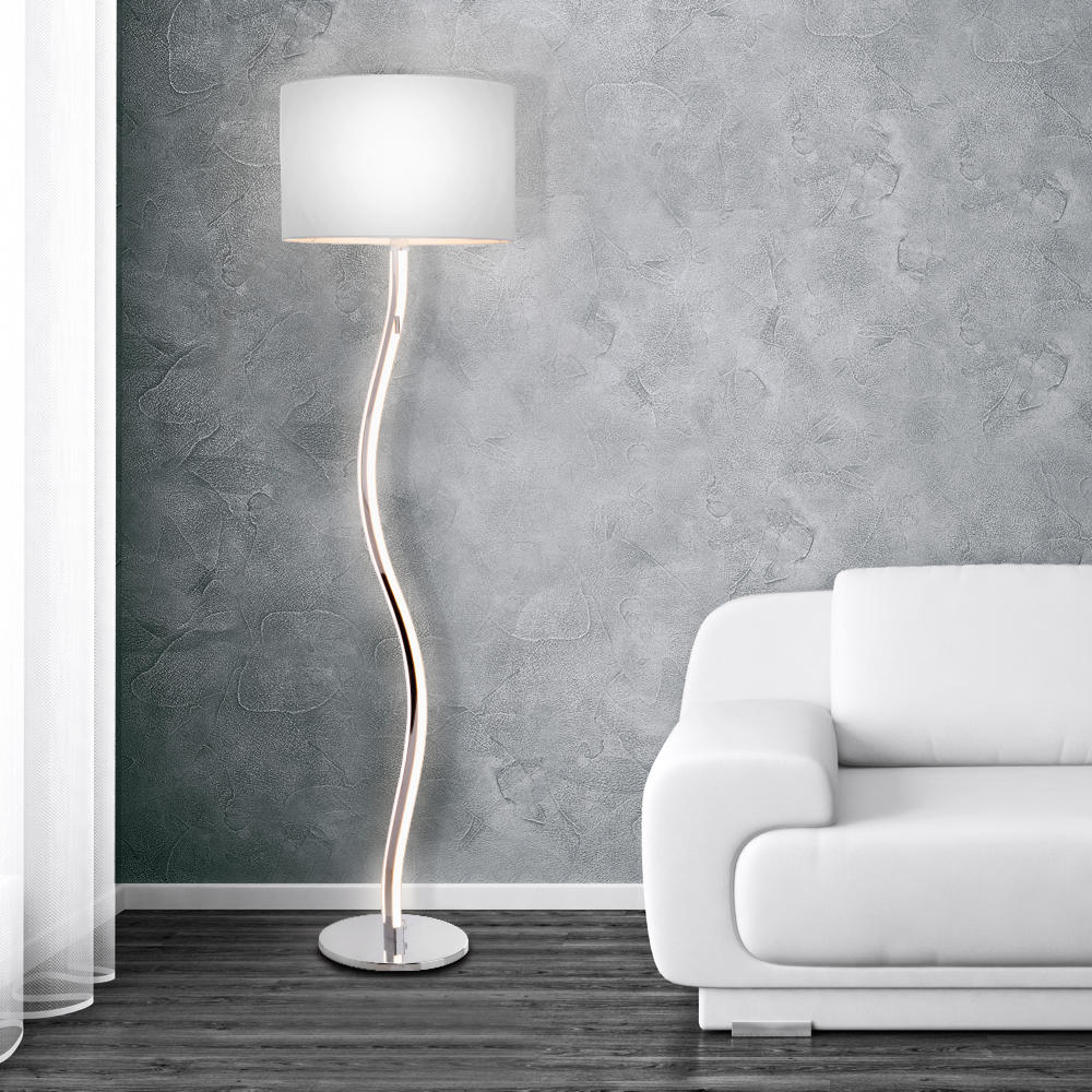STEHLEUCHTE 40/192 cm    - Weiß, Design, Kunststoff/Metall (40/192cm) - Näve
