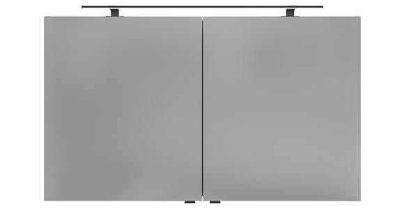 SPIEGELSCHRANK 120/70,3/17 cm  - Silberfarben/Schwarz, KONVENTIONELL, Glas/Holzwerkstoff (120/70,3/17cm) - Dieter Knoll