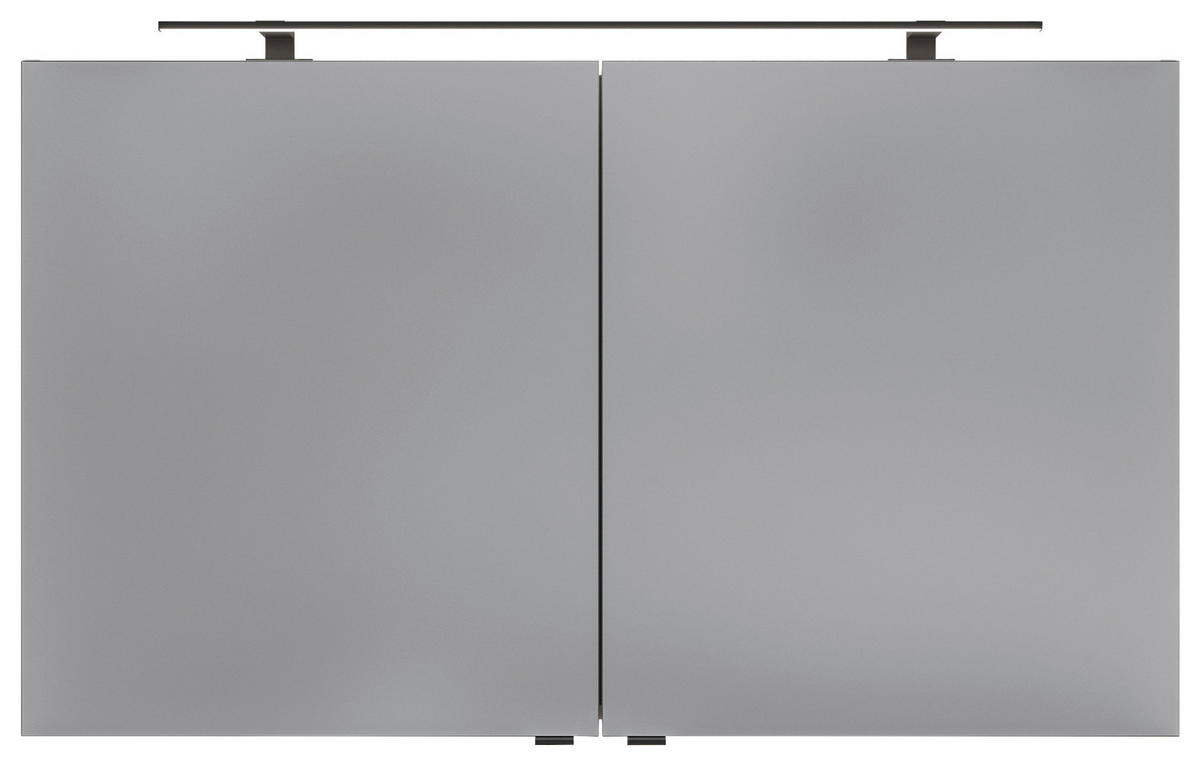 SPIEGELSCHRANK 120/70,3/17 cm  - Silberfarben/Schwarz, KONVENTIONELL, Glas/Holzwerkstoff (120/70,3/17cm) - Dieter Knoll