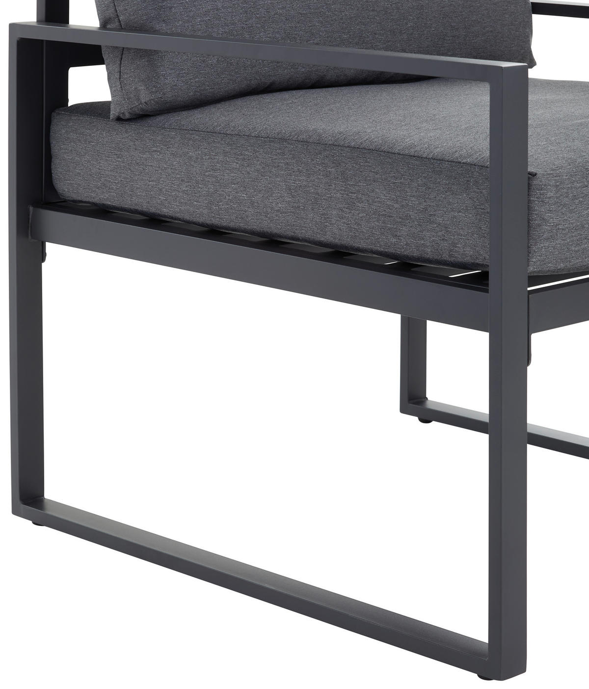 VRTNA GARNITURA   metal, staklo, tekstil  antracit, siva, crna    - siva/crna, Moderno, staklo/metal - Ambia Garden