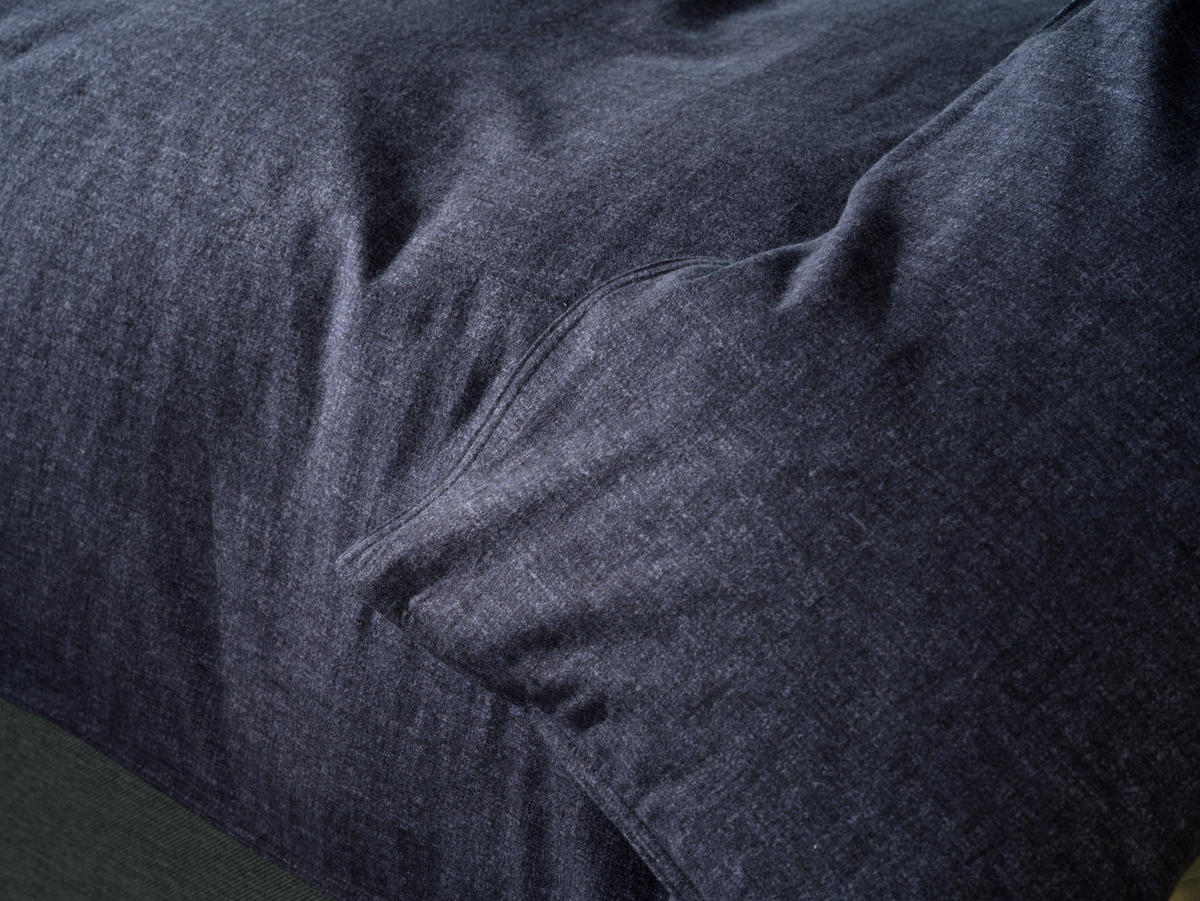 BETTWÄSCHE Franela Flanell 155/220 cm  - Dunkelblau, Basics, Textil (155/220cm)