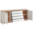 SIDEBOARD 194/79/45 cm  - Eichefarben/Schwarz, KONVENTIONELL, Holzwerkstoff/Kunststoff (194/79/45cm) - Hom`in