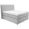 BOXSPRING KREVET 120/200 cm     svetlosiva  - svetlosiva/crna, Konvencionalno, tekstil/plastika (120/200cm) - Boxxx