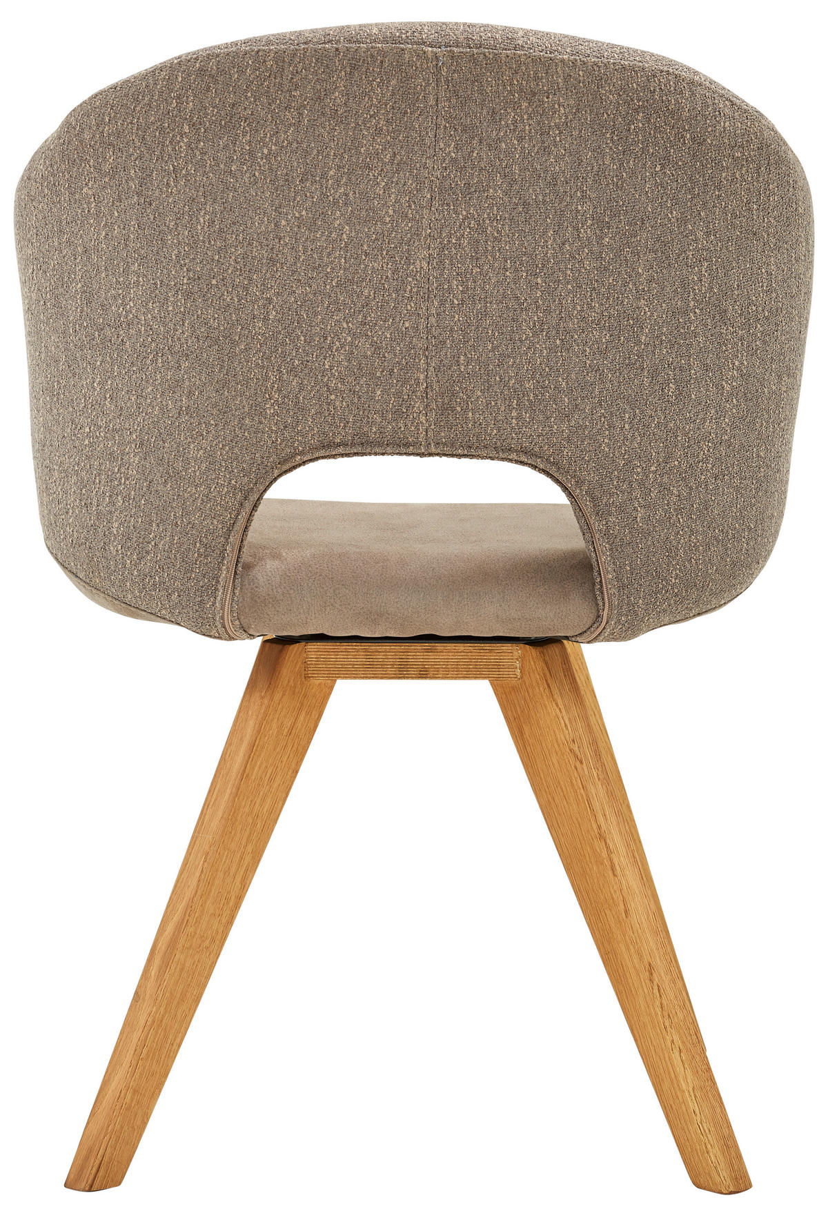 ARMLEHNSTUHL  in Webstoff  - Eichefarben/Cappuccino, Design, Holz/Textil (58/83/59cm) - Linea Natura