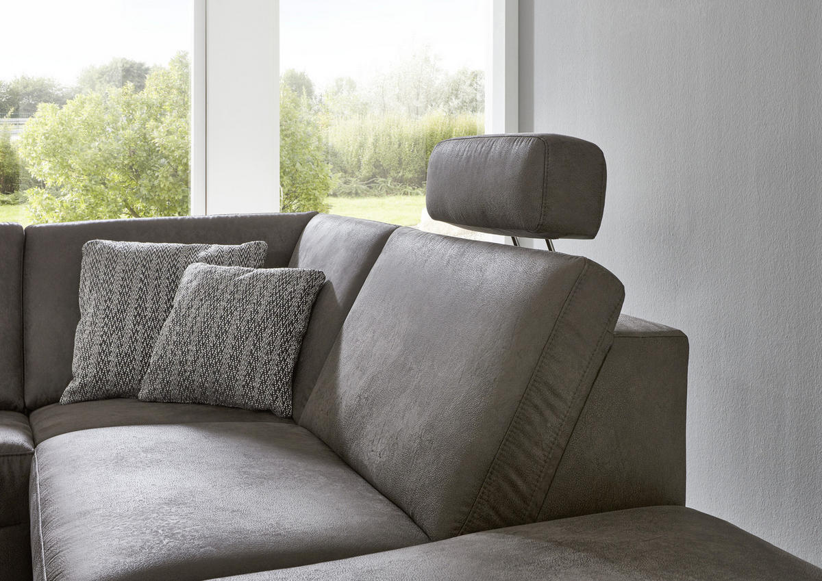 HÖRNSOFFA i flatväv blå  - aluminiumfärg/blå, Design, metall/textil (275/242cm) - Dieter Knoll