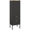 HIGHBOARD  in 40/138/42 cm  - Alufarben/Graphitfarben, Trend, Holzwerkstoff/Metall (40/138/42cm) - Stylife