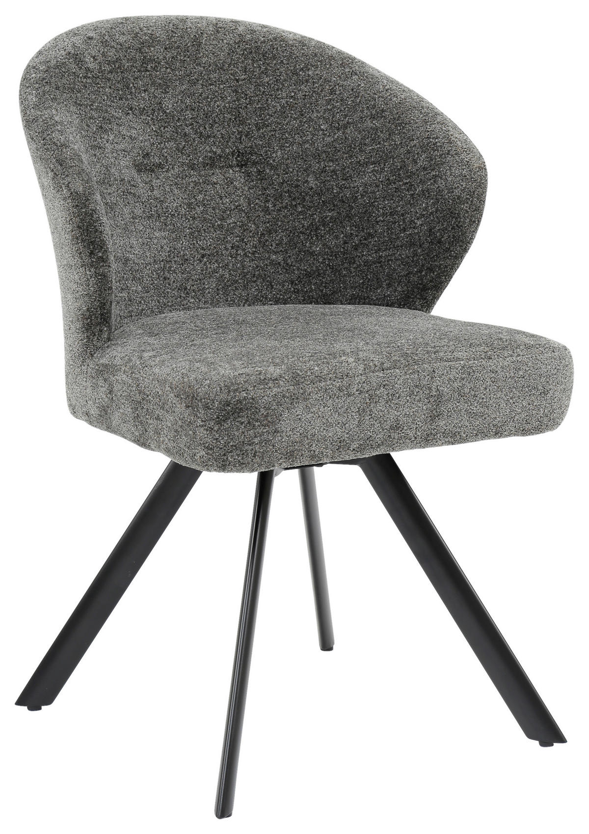 STUHL - Anthrazit/Schwarz, Design, Textil/Metall (57/84/61,5cm) - Carryhome