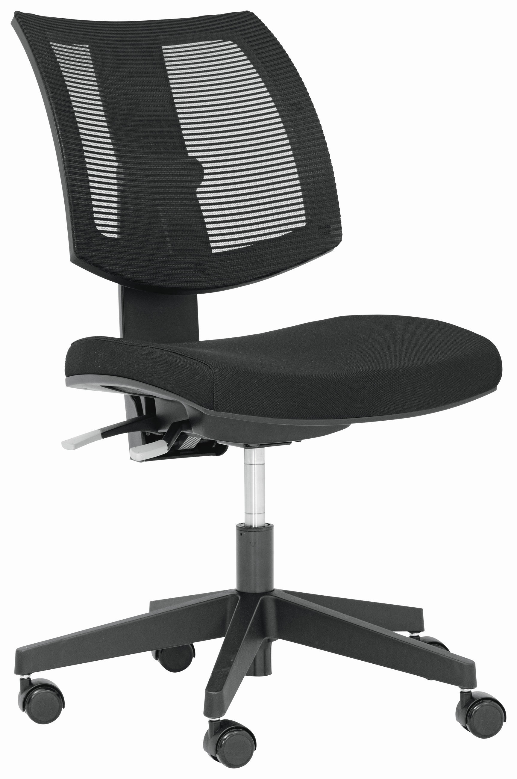 DREHSTUHL  in Doppeltuch Schwarz  - Schwarz, Basics, Kunststoff/Textil (63/87-97/36-48cm) - Novel