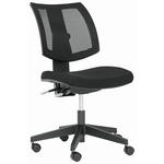 DREHSTUHL  in Doppeltuch Schwarz  - Schwarz, Basics, Kunststoff/Textil (63/87-97/36-48cm) - Novel