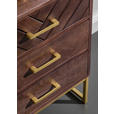 KOMMODE in 45/60/33 cm - Goldfarben/Braun, Trend, Holz/Metall (45/60/33cm) - Landscape