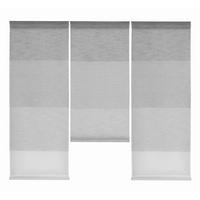 KURZGARDINENSET   90/80 cm   - Grau, Basics, Textil (90/80cm)