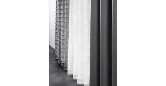 FERTIGVORHANG halbtransparent - Hellgrau, Design, Textil (140/255cm) - Novel