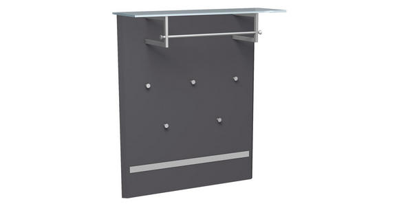 GARDEROBENPANEEL 95/104/29 cm - Anthrazit, Design, Holzwerkstoff (95/104/29cm) - Dieter Knoll