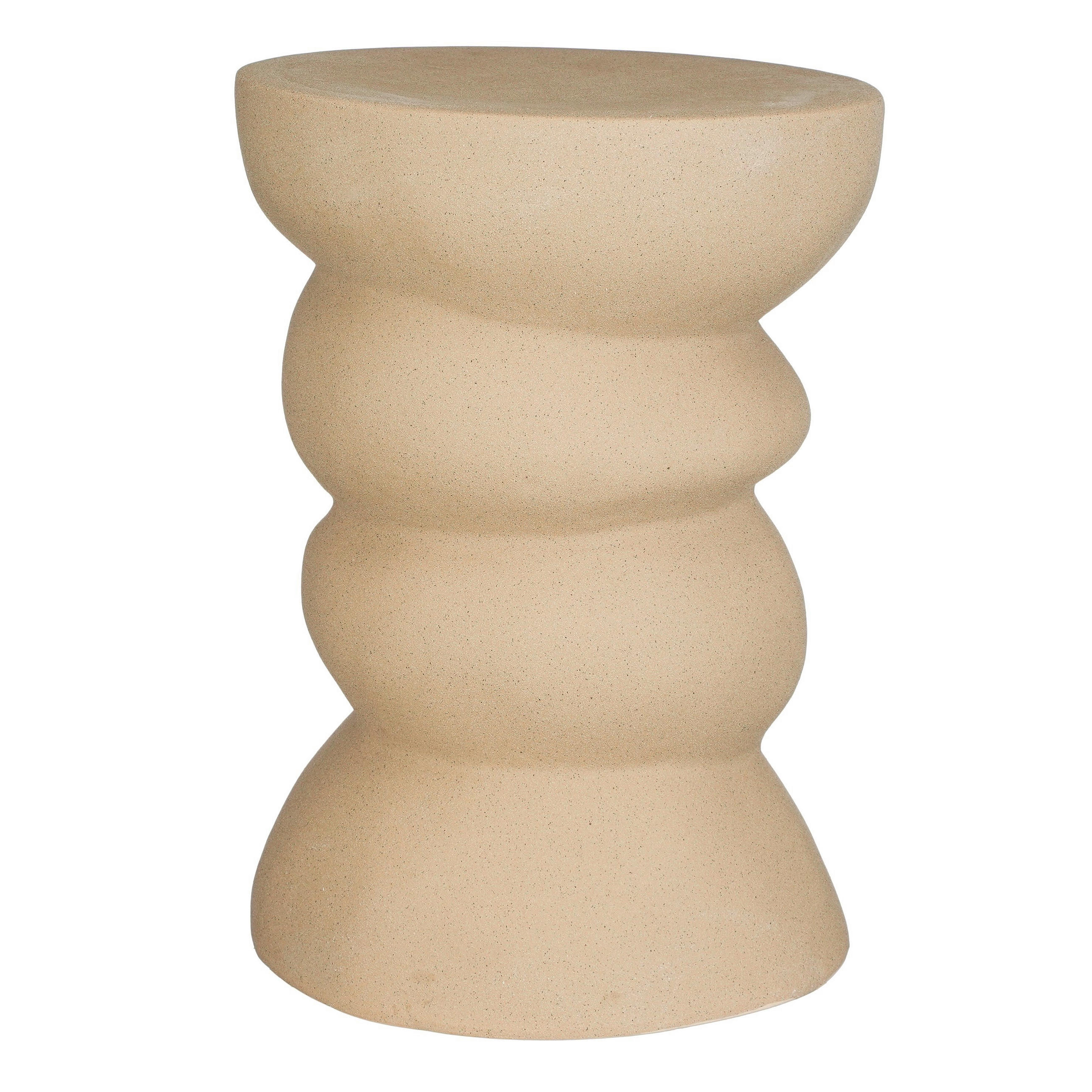 ODKLÁDACÍ STOLEK, béžová - béžová, Basics, keramika (29/29/40.5cm)