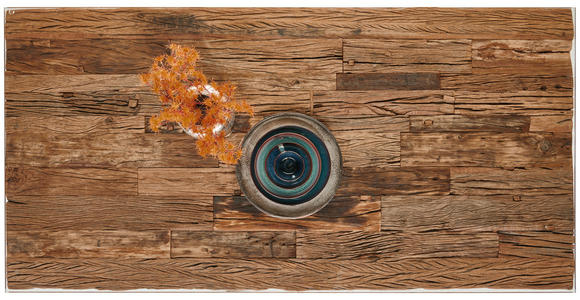 ESSTISCH in Holz, Metall, Glas 190/95/76 cm  - Schwarz/Naturfarben, Trend, Glas/Holz (190/95/76cm) - Ambia Home