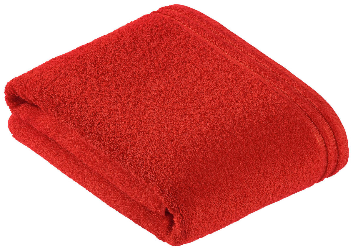 BADETUCH Calypso Feeling Dunkelrot 100/150 cm  - Dunkelrot, Basics, Textil (100/150cm) - Vossen