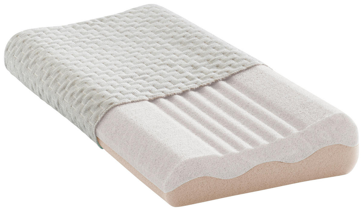 NACKENKISSEN 33/62 cm  - Weiß, Basics, Textil (33/62cm)