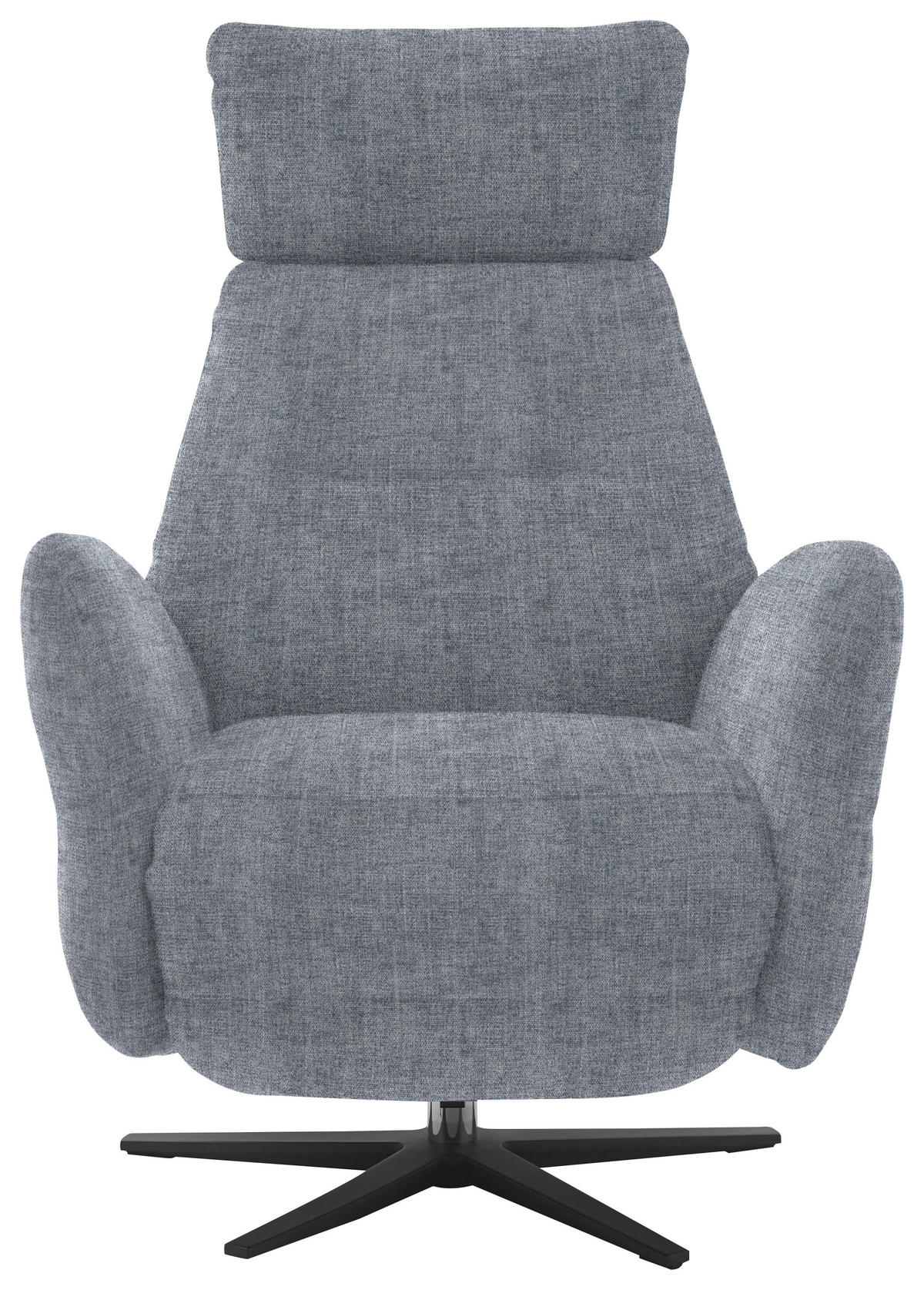 RELAXSESSEL in Textil Blaugrau  - Blaugrau/Schwarz, Design, Textil/Metall (78/113/90cm) - Dieter Knoll