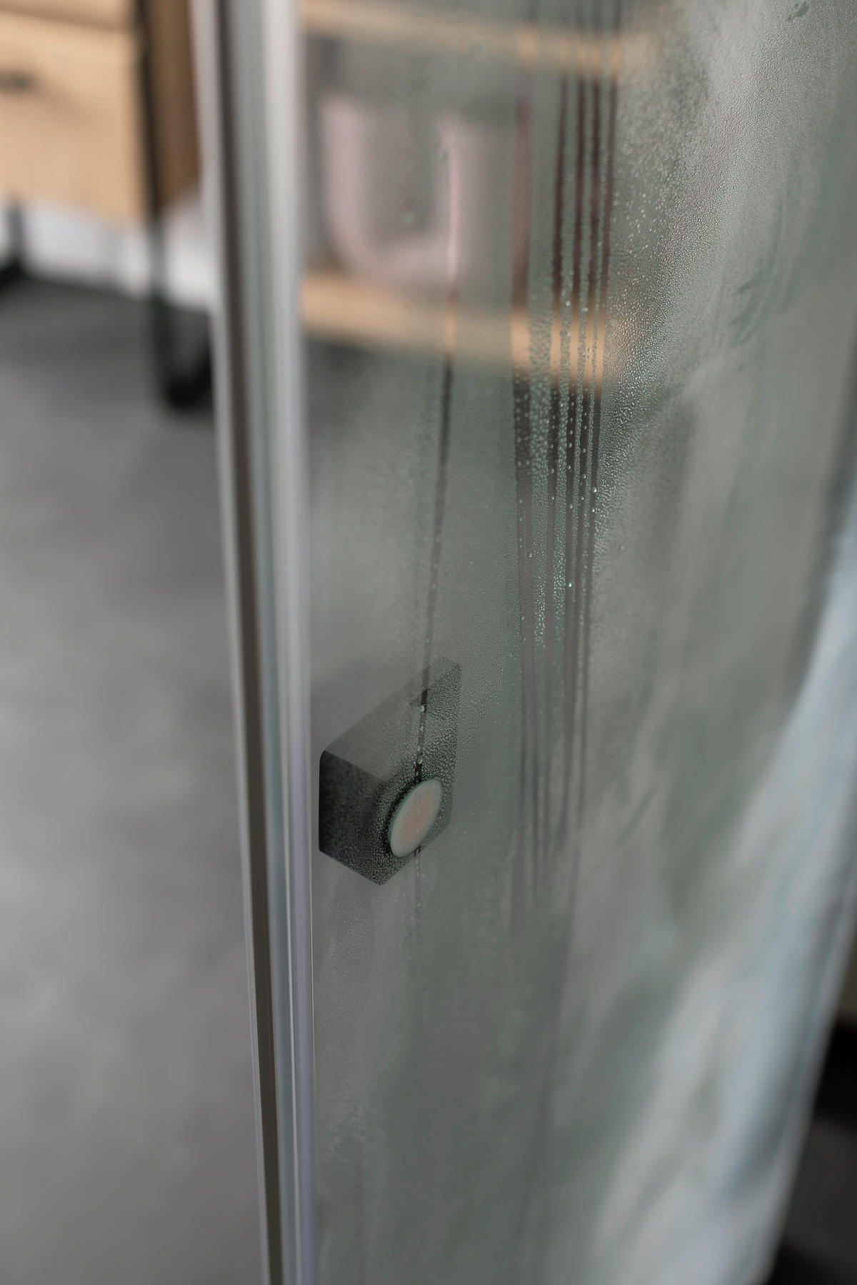 DUSCHKABINE 100/200/100 cm  in Schwarz  - Schwarz, MODERN, Glas/Metall (100/200/100cm) - Schöner Wohnen