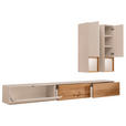 WOHNWAND  in Sandfarben, Wildeiche  285/190/39 cm  - Sandfarben/Wildeiche, Design, Holz/Holzwerkstoff (285/190/39cm) - Dieter Knoll
