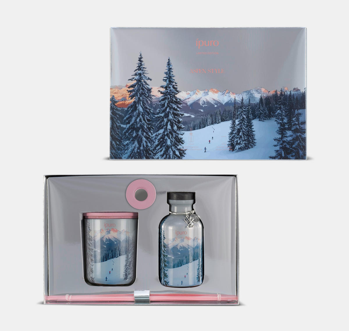 OSVJEŽIVAČ PROSTORA  240 ml  - siva, Basics, staklo (240ml) - Ipuro