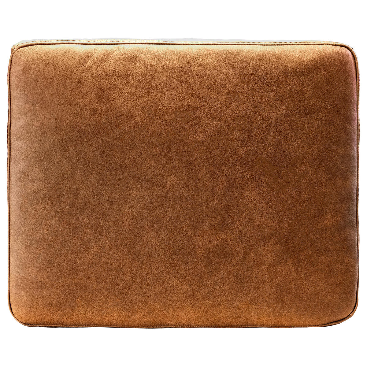ZIERKISSEN SPRING  - Braun, Design, Leder/Textil (52/42/7cm) - Livetastic