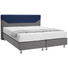 BOXSPRINGBETT in Blau, Grau - Blau/Alufarben, KONVENTIONELL, Kunststoff/Textil (160/200/cm) - Bentley BOXSPRINGBETT in Blau, Grau - Blau/Alufarben, KONVENTIONELL, Kunststoff/Textil (160/200/cm) - Bentley