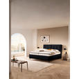 POLSTERBETT Matratze, Lattenrost, Topper Schwarz 180/200 cm  - Schwarz, KONVENTIONELL, Leder/Holz (180/200cm) - Novel