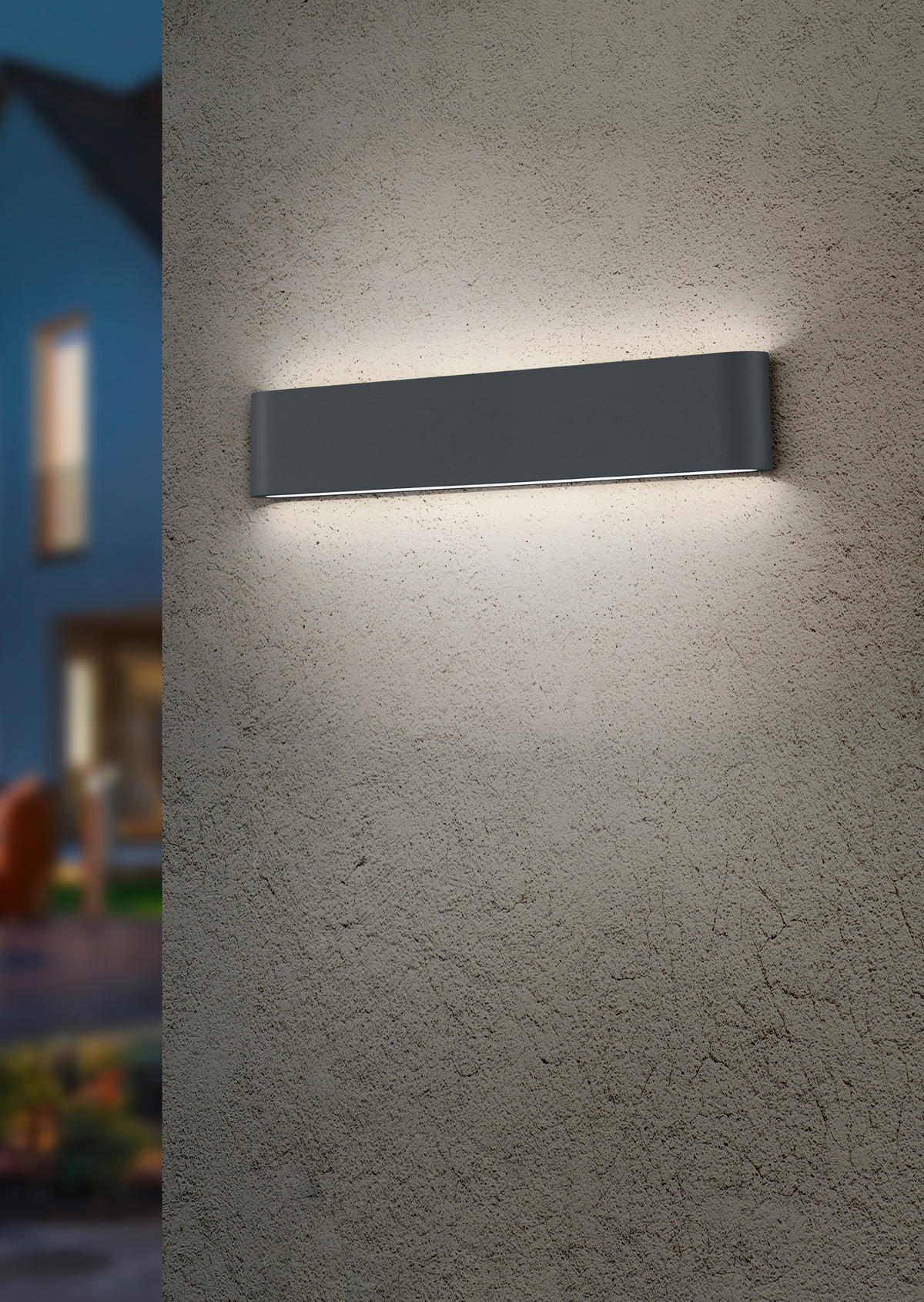 VÄGGLAMPA UTOMHUS - antracit, Design, metall (9/46,5/4cm) - Trio Leuchten