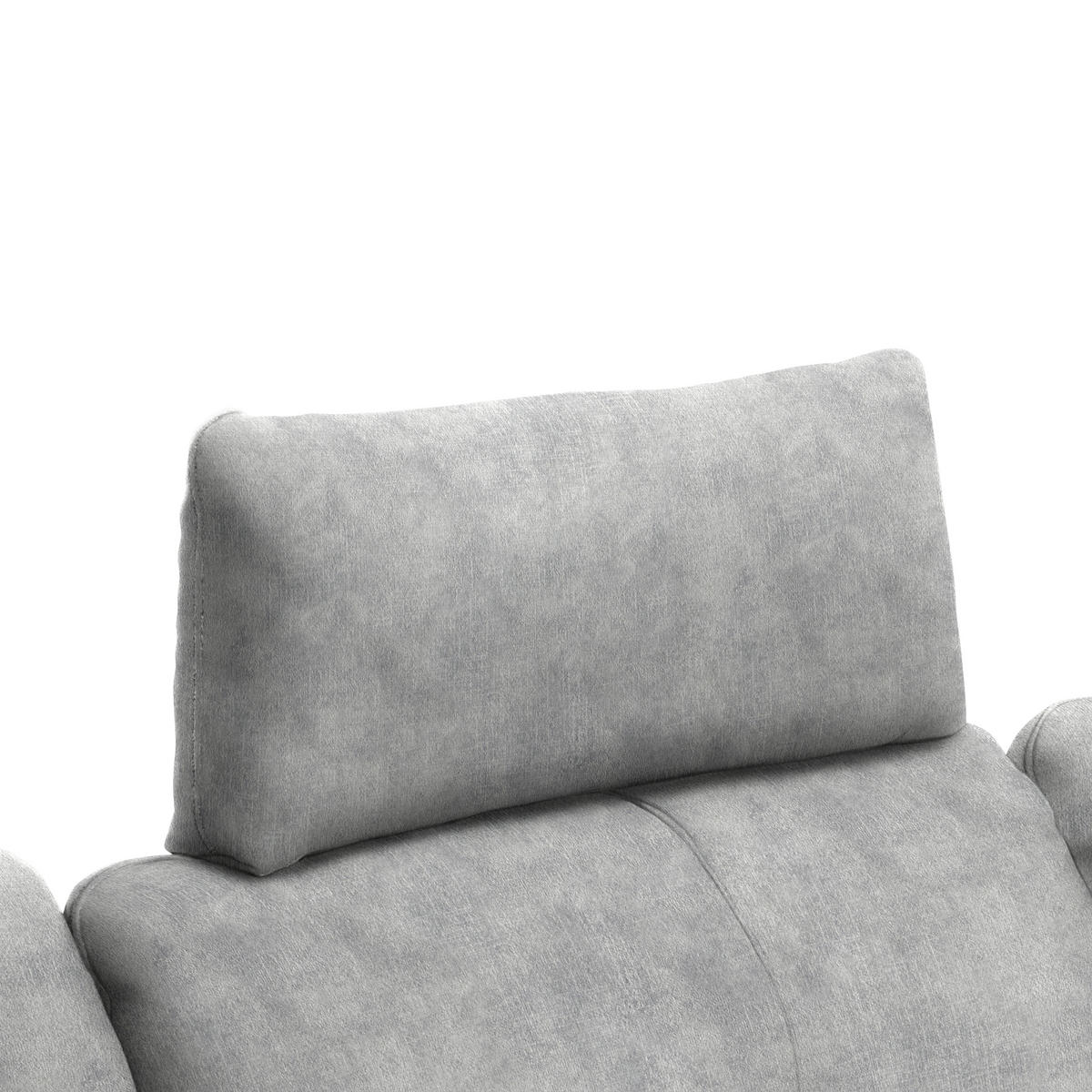 ECKSOFA in Velours Hellgrau  - Hellgrau/Schwarz, Design, Textil/Metall (301/179cm) - Chilliano