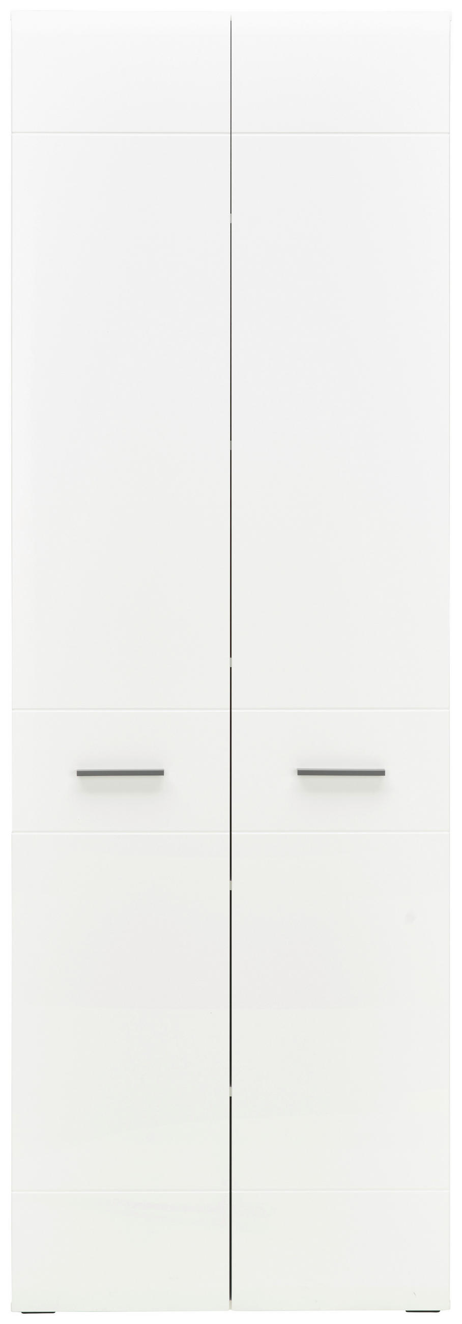 SKŘÍŇ NA ŠANONY, antracitová, bílá, vysoce lesklá bílá, 75/222,2/40 cm - bílá/antracitová, Basics, kompozitní dřevo (75/222,2/40cm) - Hom`in