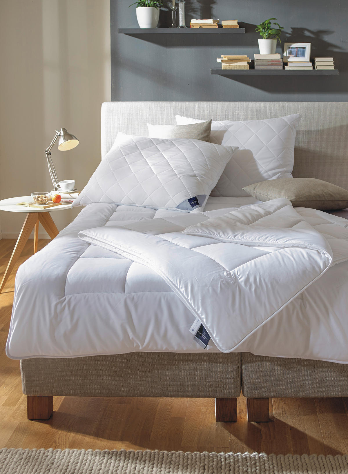 PROŠIVENI JASTUK  60/80 cm       - bela, Konvencionalno, tekstil (60/80cm) - Billerbeck