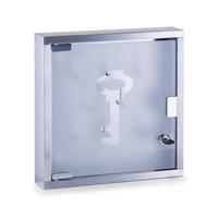 SCHLÜSSELKASTEN - Silberfarben, Basics, Glas/Metall (30/30/6cm) - Zeller Present