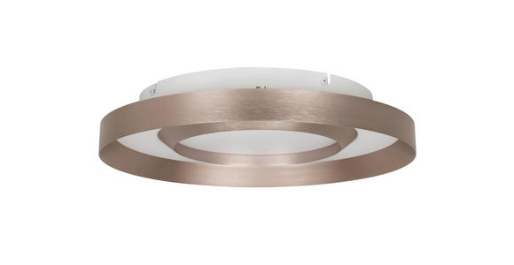 LED-DECKENLEUCHTE 40/8 cm   - Champagner/Goldfarben, Design, Kunststoff/Metall (40/8cm) - Novel