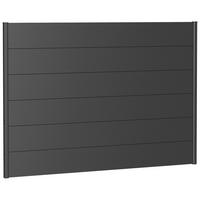 SICHTSCHUTZ - Dunkelgrau, Basics, Metall (194/137/4,4cm) - Biohort