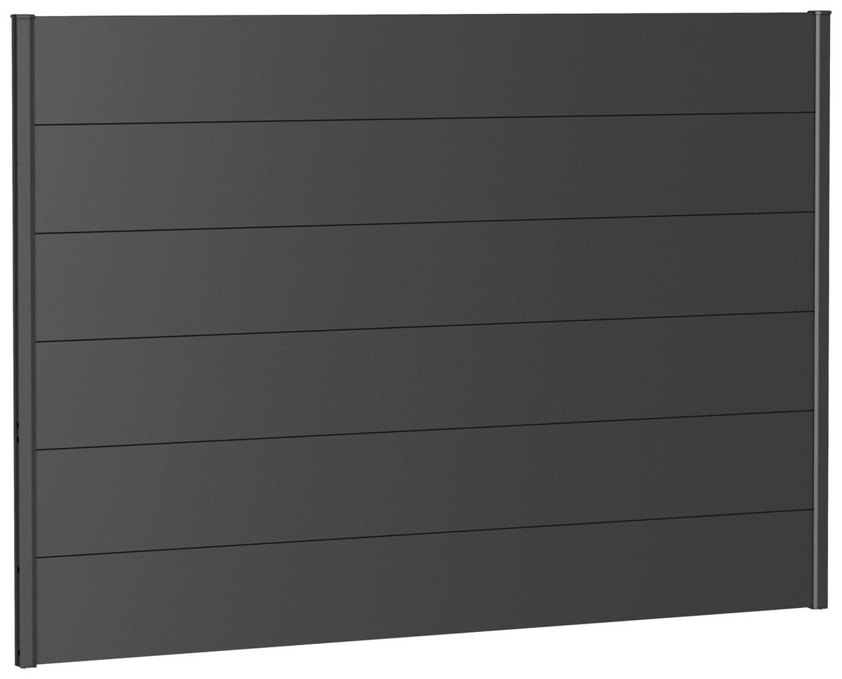 SICHTSCHUTZ - Dunkelgrau, Basics, Metall (194/137/4,4cm) - Biohort