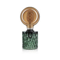 AKKU-TISCHLEUCHTE 11/13 cm  - Grün, Design, Glas (11/13cm) - Paulmann
