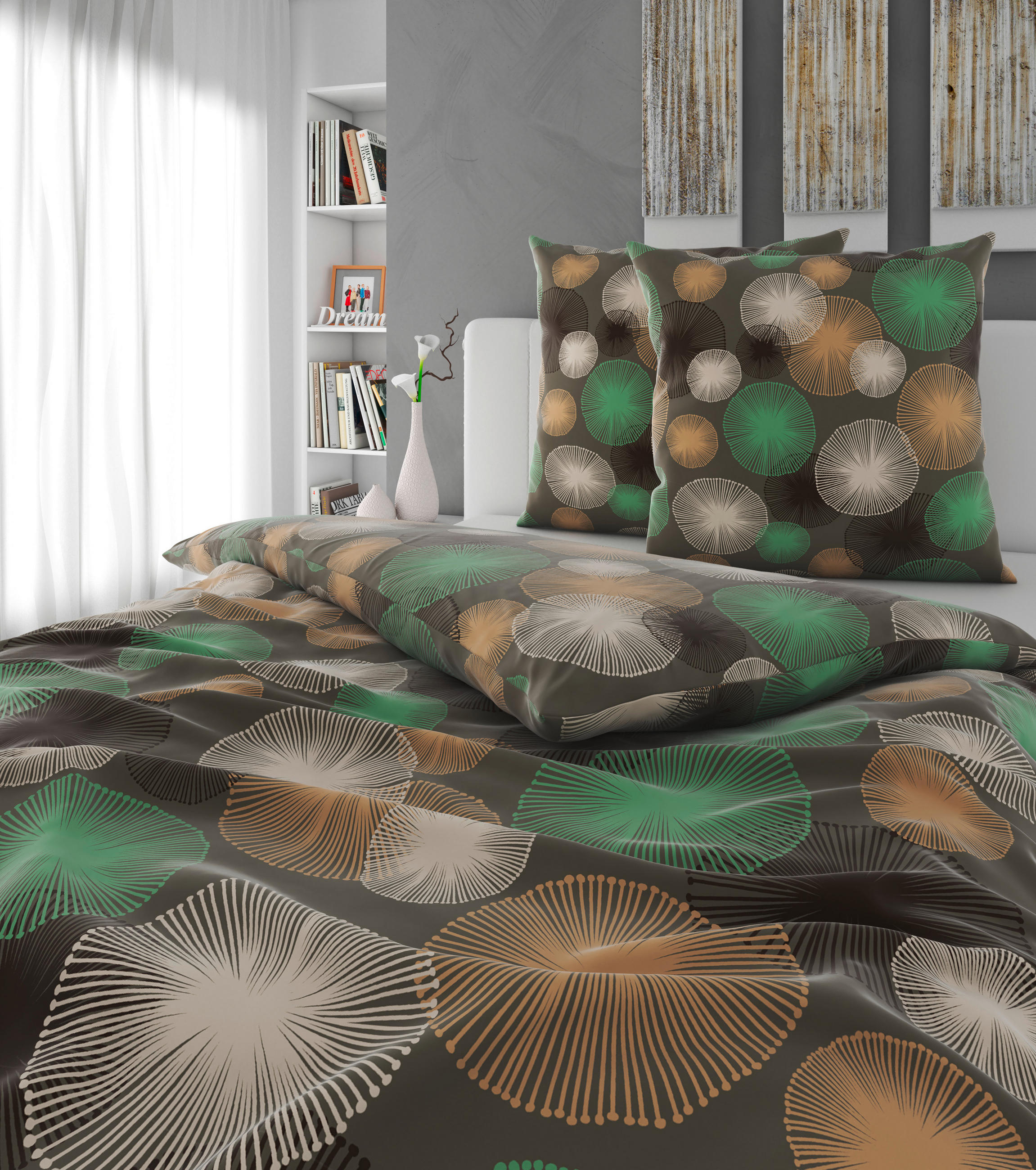 BETTWÄSCHE Satin 200/200 cm  - Grün, Textil (200/200cm) - Esposa