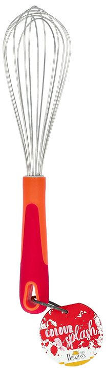 SCHNEEBESEN - Edelstahlfarben/Rot, Basics, Kunststoff/Metall (6,5/27cm) - Birkmann