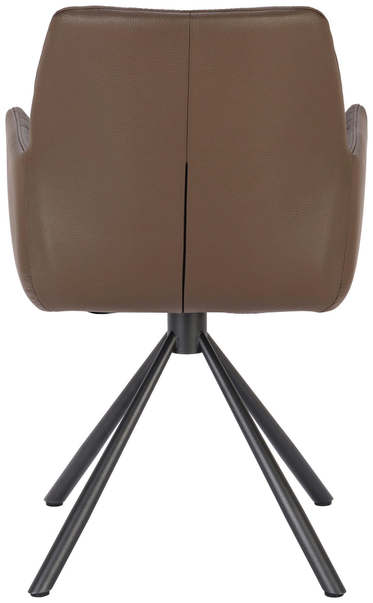 ARMLEHNSTUHL  in Mikrofaser  - Dunkelbraun/Anthrazit, Design, Textil/Metall (55/89/59cm) - Bert Plantagie