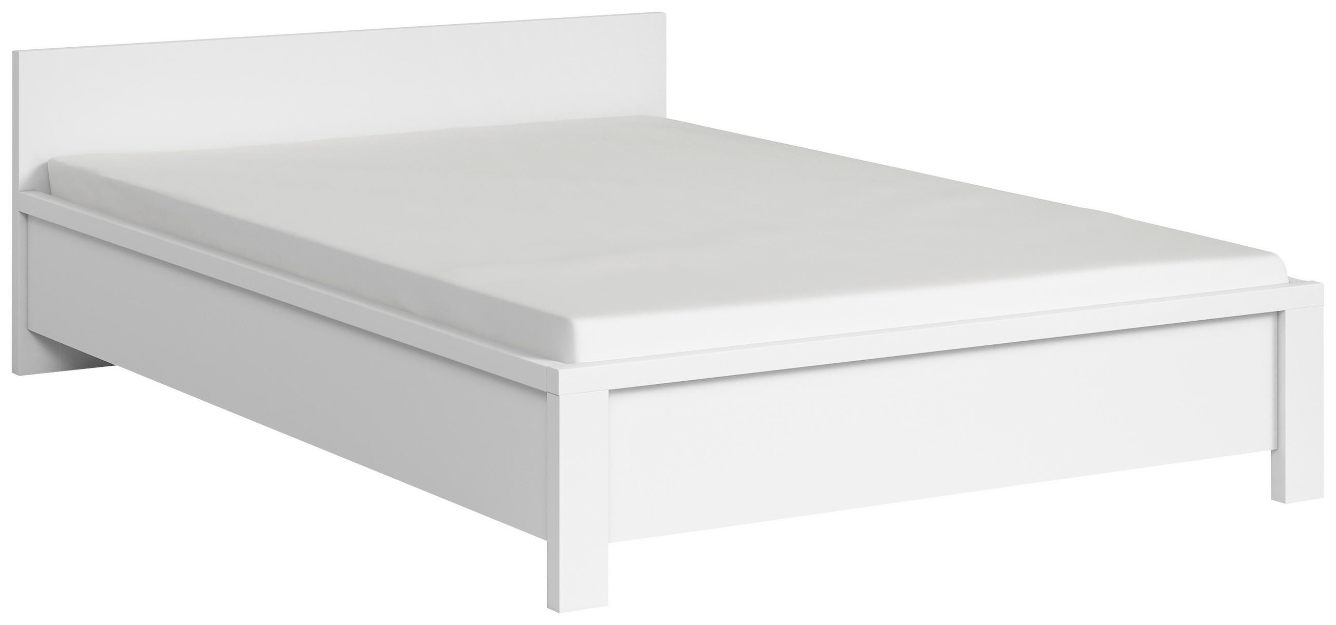 KREVET   140/200 cm   bijela  - bijela, Moderno, drvni materijal (140/200cm) - MID.YOU