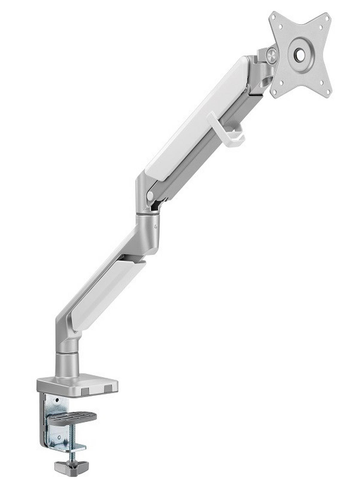 MONITOR-HALTERUNG Metall, Kunststoff Grau, Weiß  - Weiß/Grau, Design, Kunststoff/Metall (56/69,5/11,7cm) - Boxxx