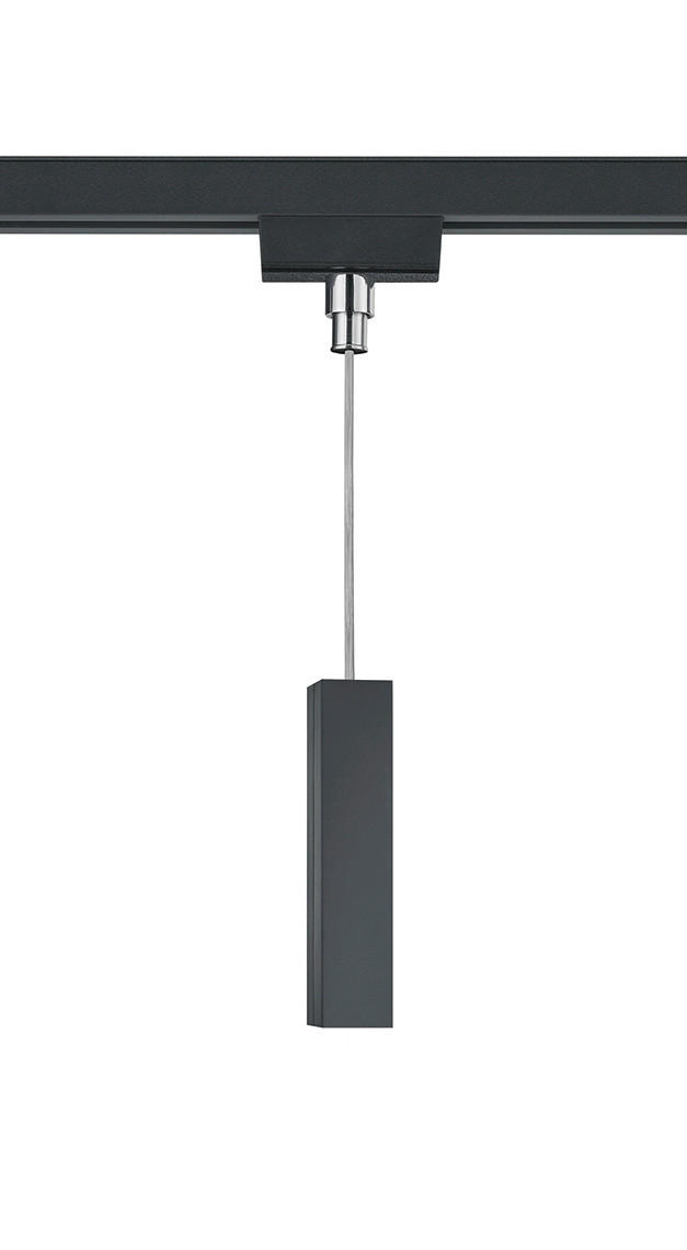 SCHIENENSYSTEM-ADAPTER - Schwarz, Basics, Kunststoff (6/34,5/3cm) - Trio Leuchten