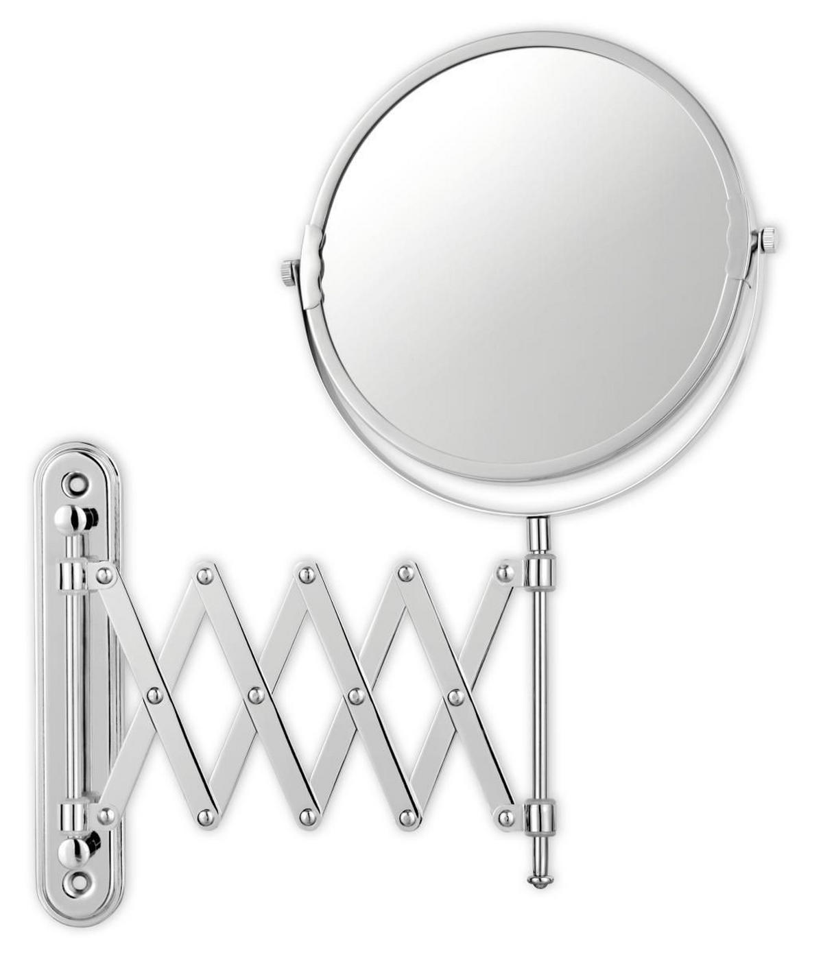 SCHMINKSPIEGEL 19/34,5/10-52,5 cm  - Chromfarben, Basics, Glas/Metall (19/34,5/10-52,5cm) - Sadena