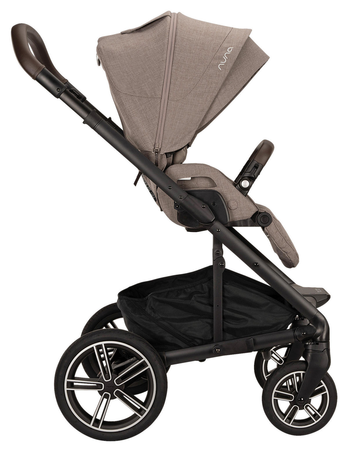KINDERWAGENSET  MIXX NEXT  CEDAR  - Graubraun/Schwarz, Basics, Kunststoff/Textil (60/110/82cm) - Nuna